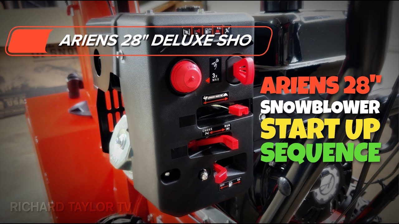 Снегоуборщик Ariens 28 Deluxe SHO 2026 — правильная последовательность запуска!