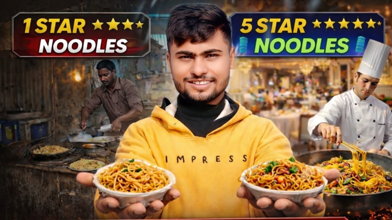 We Try 1 ⭐ Noodles shop Vs 5 ⭐ Noodles Shop.       