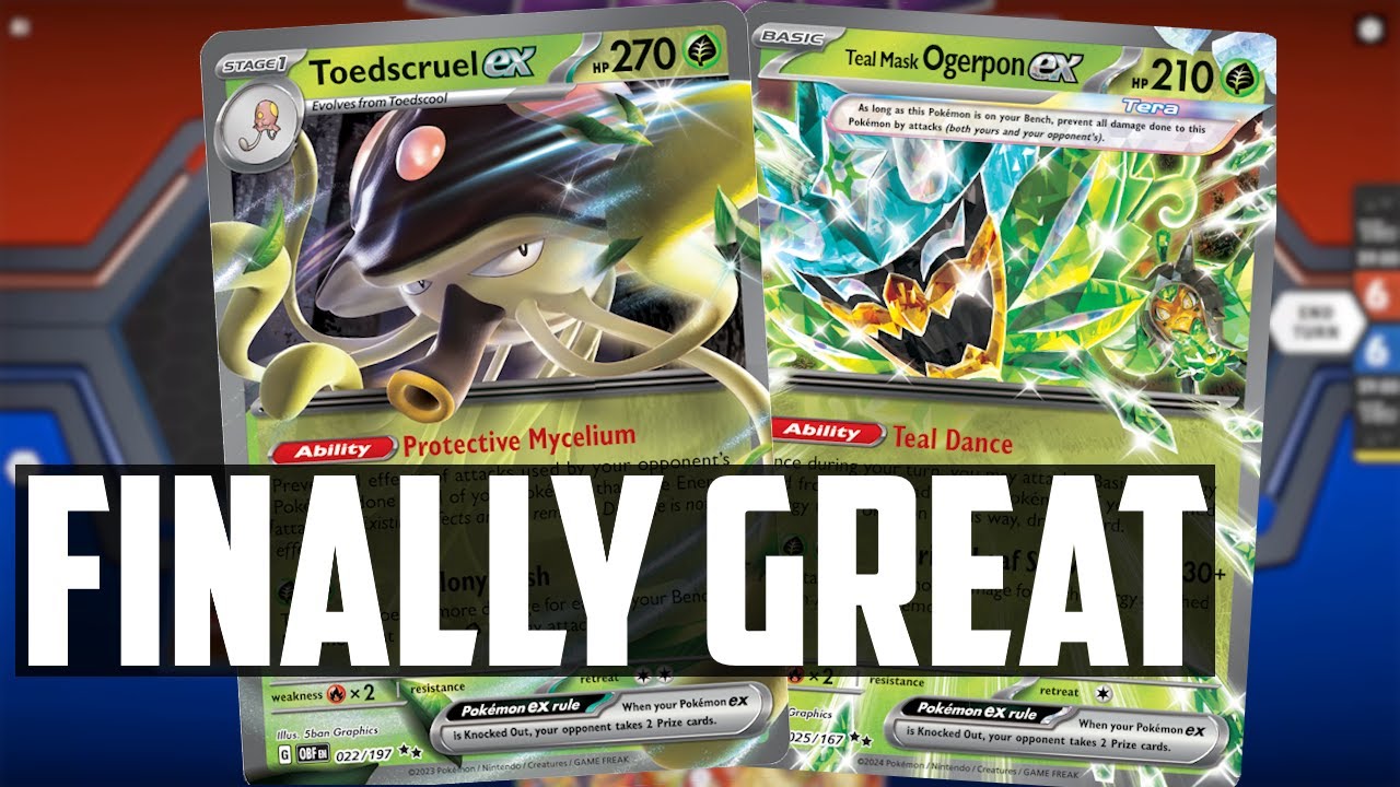 Toedscruel ex is FINALLY GREAT thanks to Teal Mask Ogerpon ex! - (Pokemon TCG Deck List + Matches)