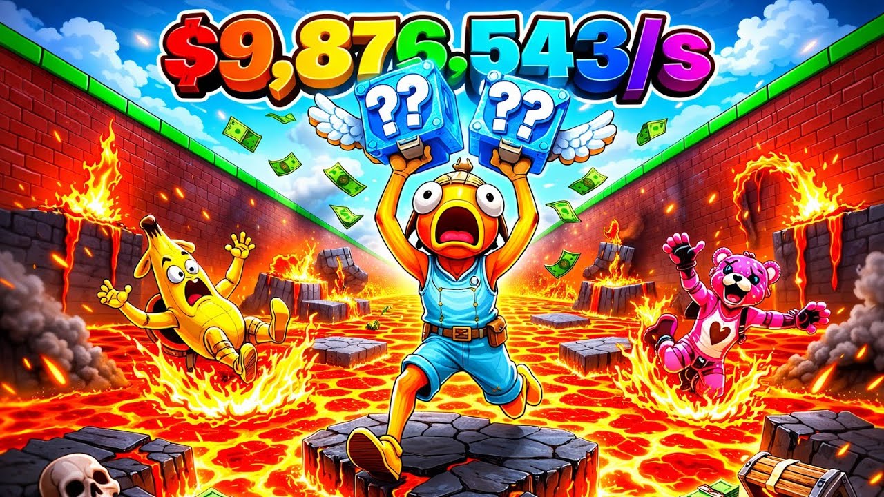 99% Players FAIL This Lava Map 😳 Brainrot Survival  #fortnite #fortnitelive