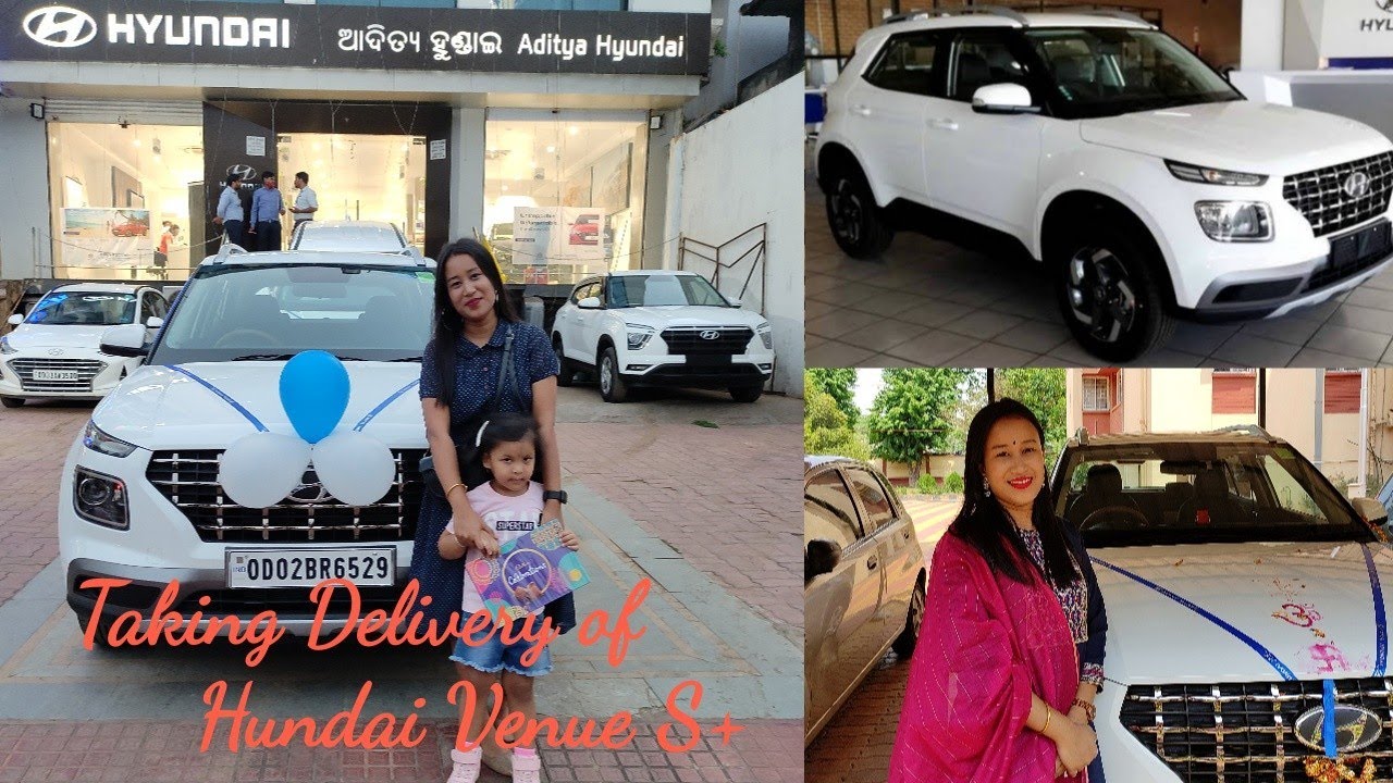 Taking Delivery of our new car/ Hyundai Venue S+ Polar white/ Finally after 2 Months waiting