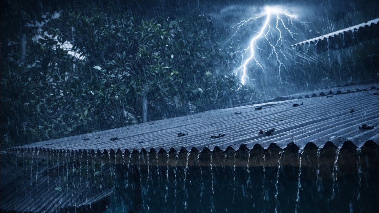 Soothing Heavy Rain to Calm the Soul and Help You Sleep Fast | Deep Sleep, Relaxation Anxiety Relief