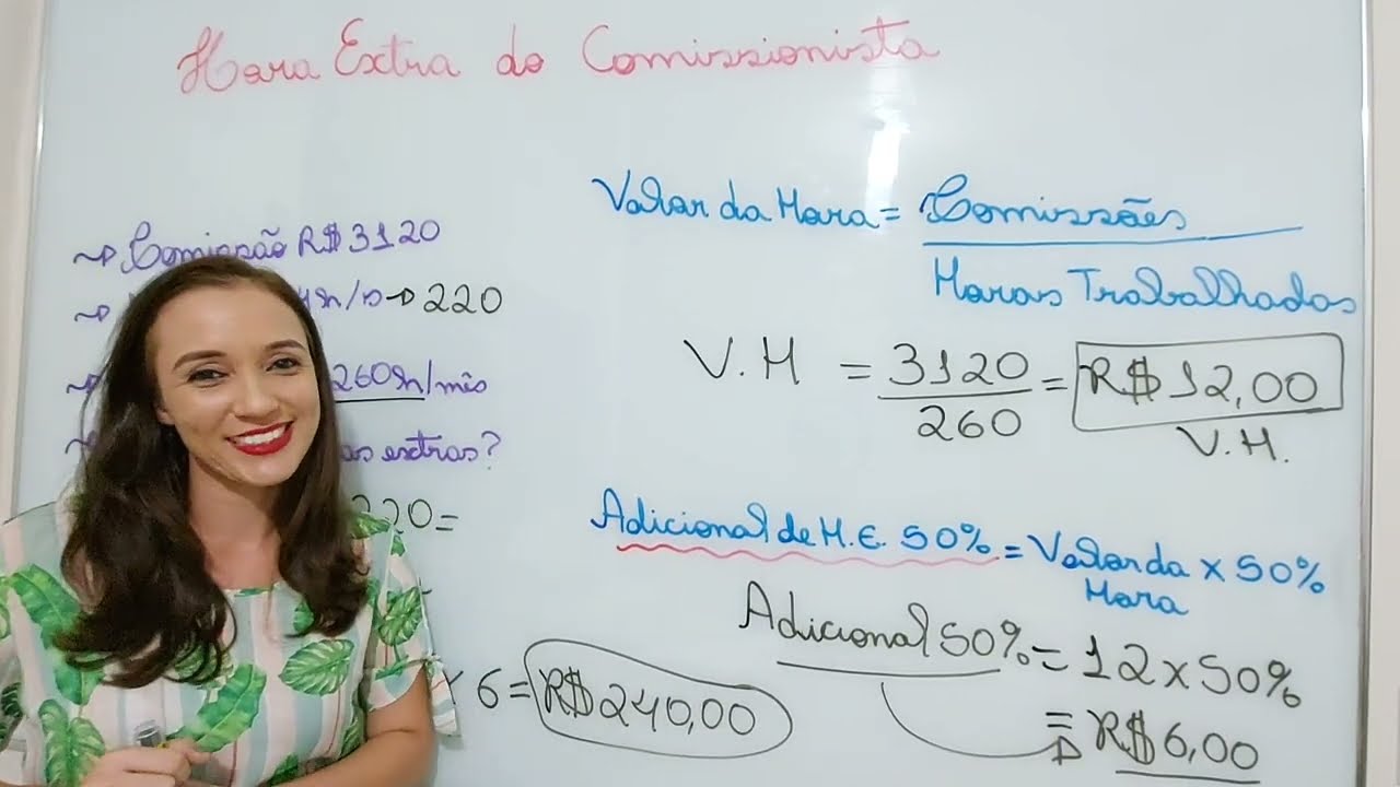 Cálculo de Hora Extra do Comissionado - passo à passo simples e objetivo