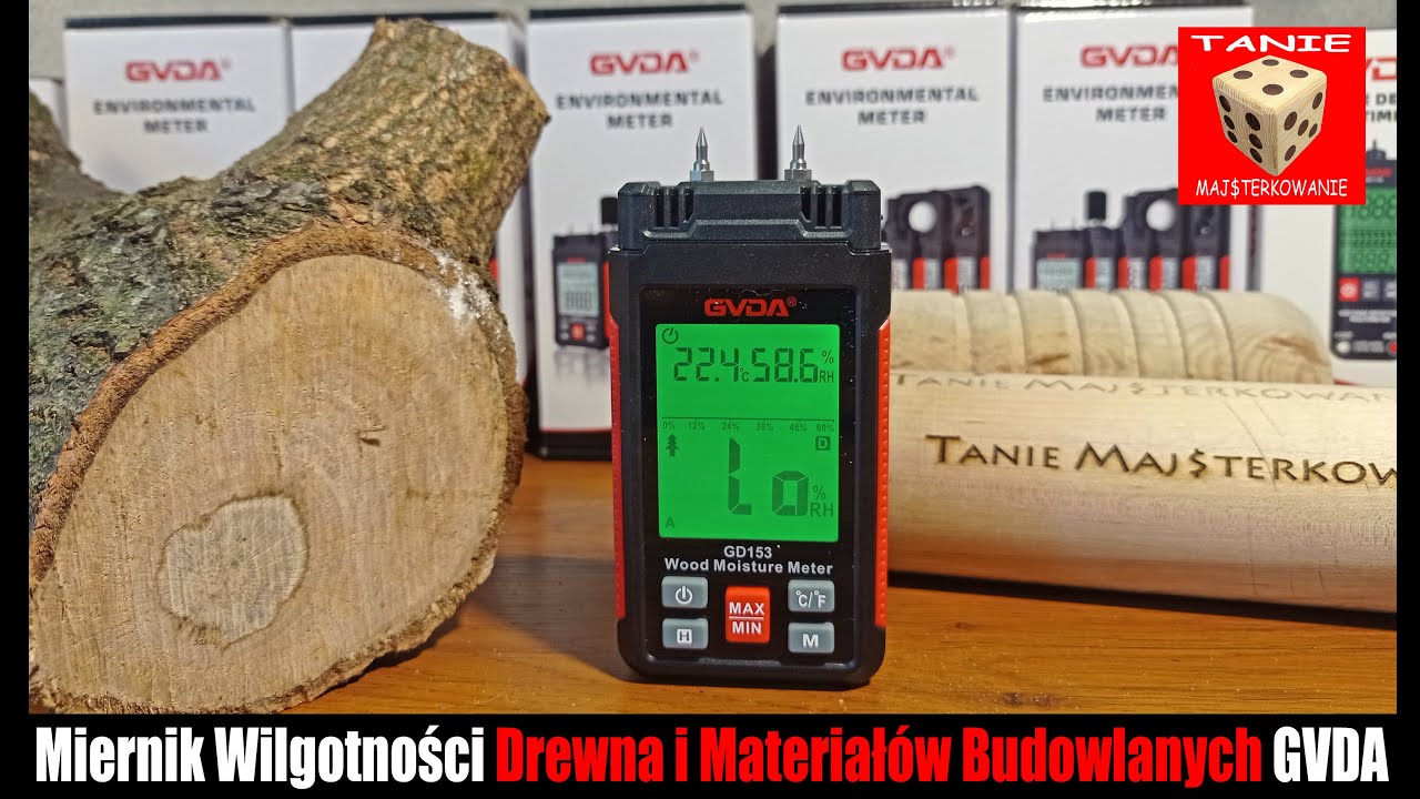 Miernik Wilgotności Drewna i Materiałów Budowlanych GVDA GD153 - Jak Używać i Czy Warto Go Kupić ???