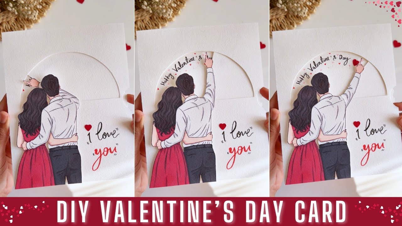 DIY Valentine’s Day Card Idea 💕 Simple, Cute & Super Romantic