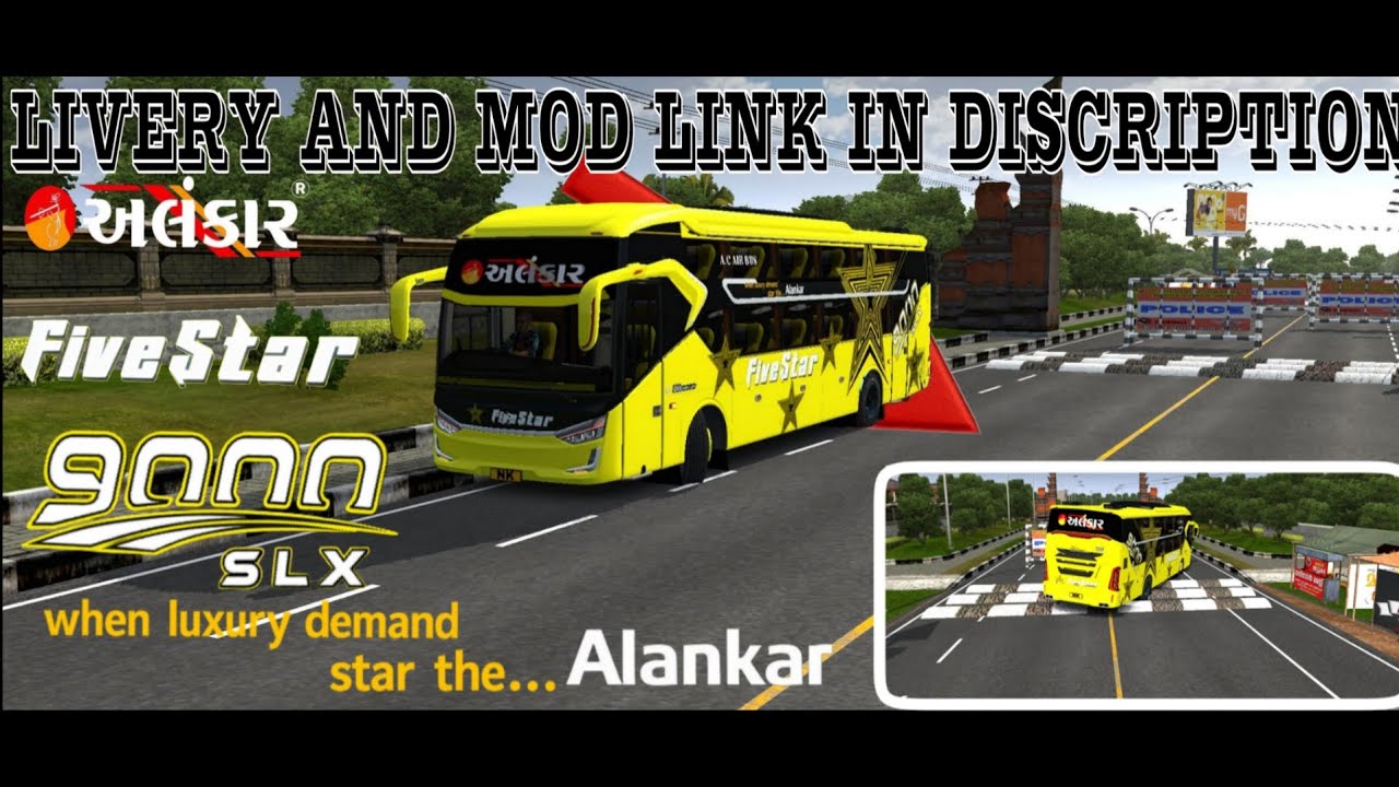 Alankar new bus livery and mod link in discription || NK BUSSID