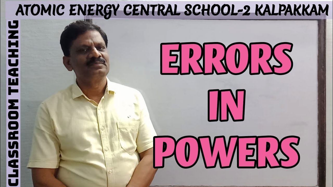 Error in the Power of a Quantity | propagation / Combination of errors | Physics 11