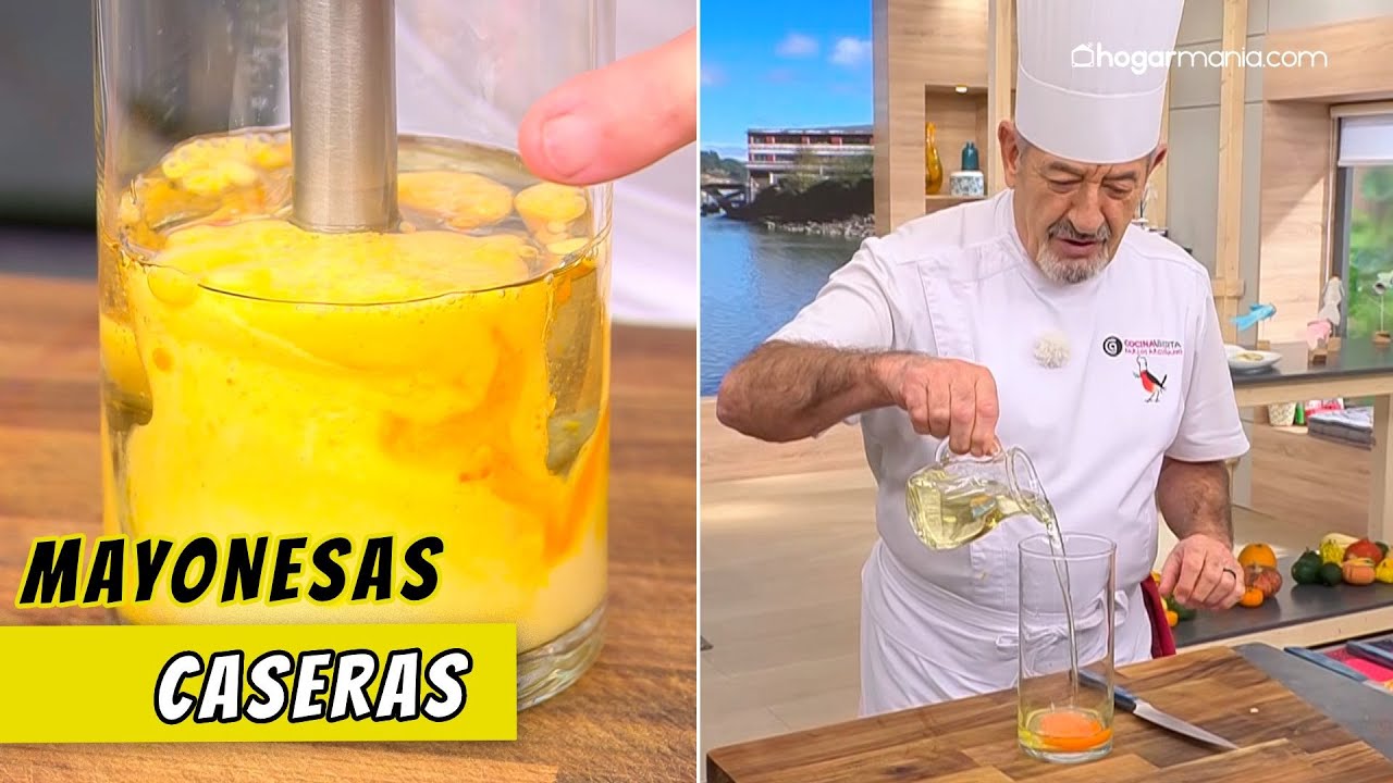 MAYONESAS CASERAS: Las 6 recetas de mayonesas SABORIZADAS más curiosas de Arguiñano