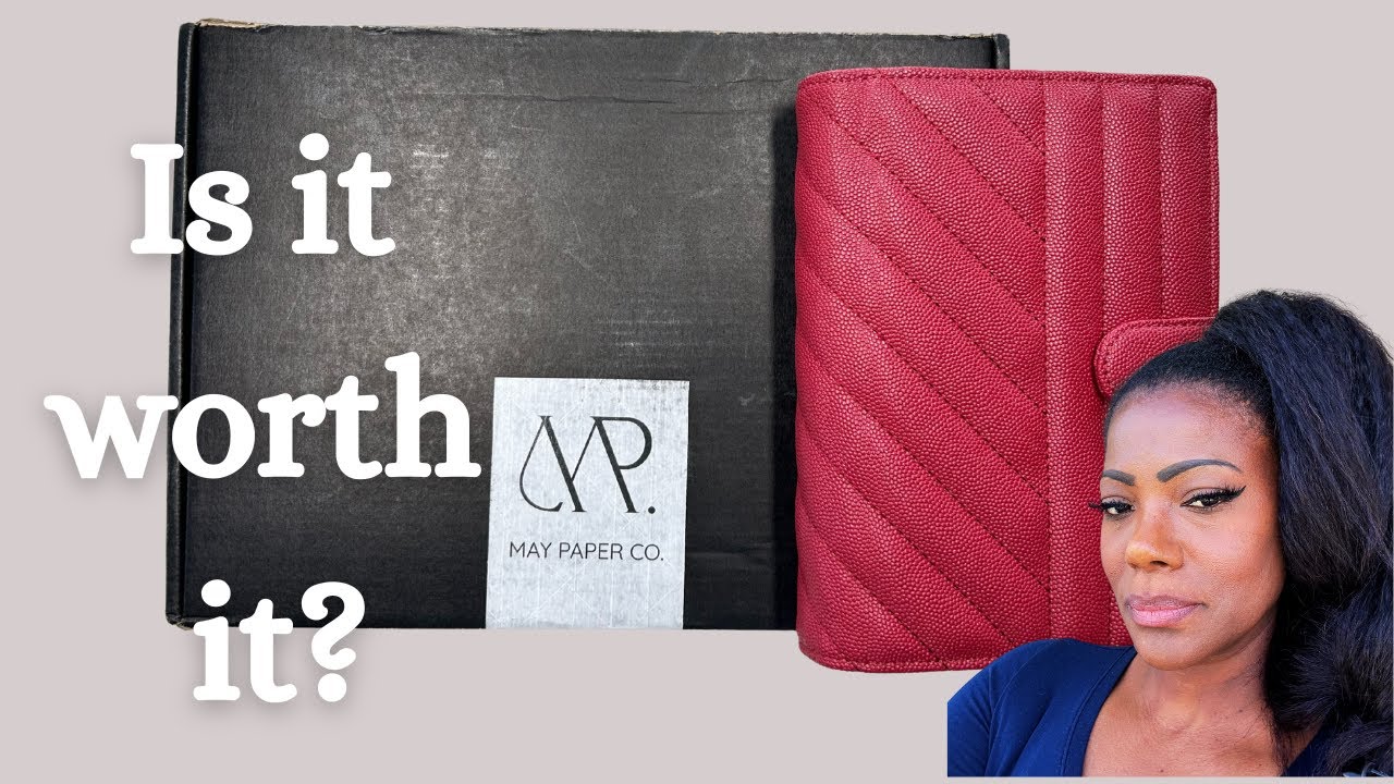 May Paper Co. | Unboxing & Review | Cherry Caviar Leather Planner