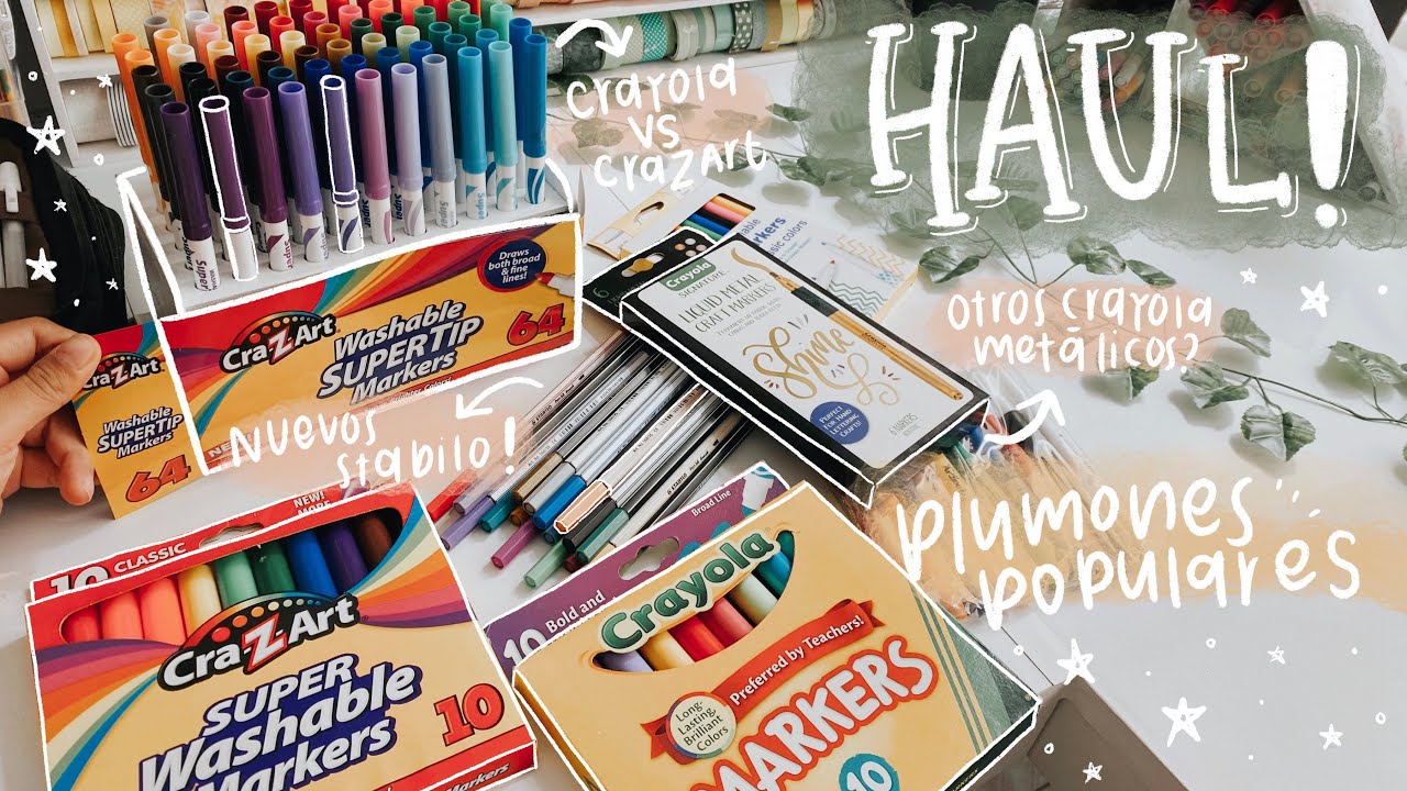 HAUL -  probando nuevos PLUMONES! 🌟 mira el video antes de comprarlos!