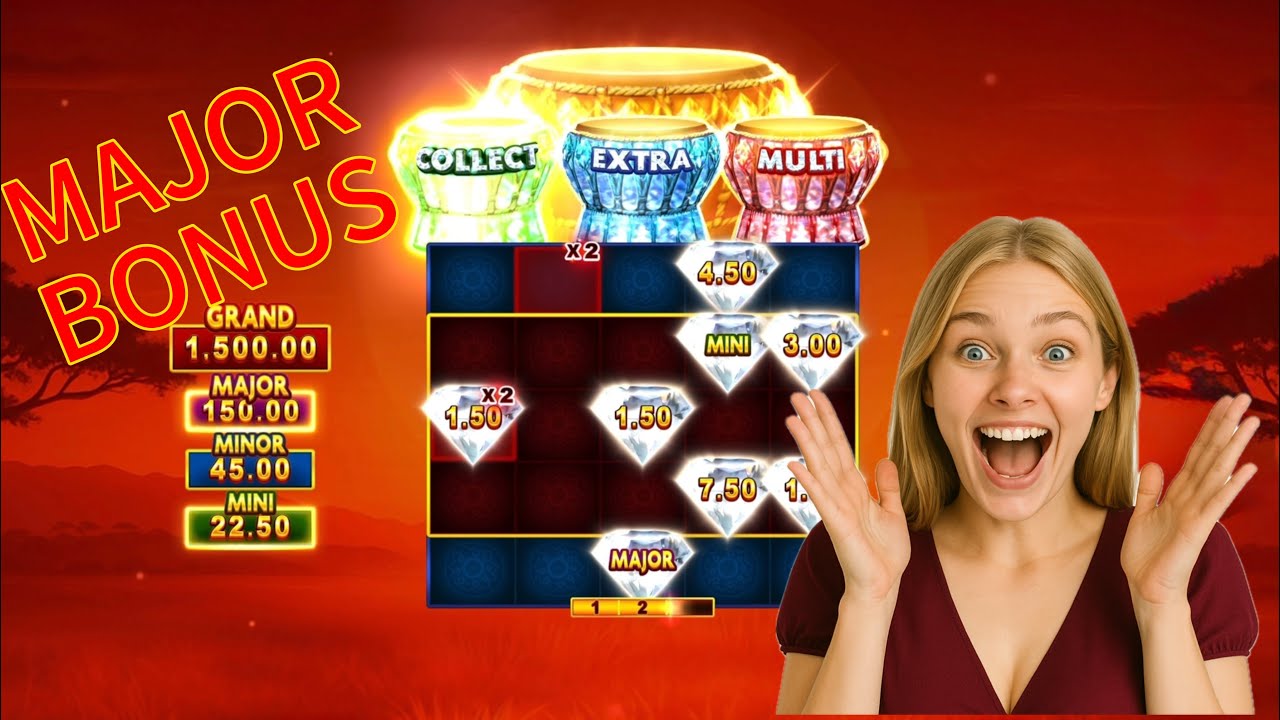 BIG BONUS BUY on 4 African Drums Slot! 🌍 Amazing African Wins | Online Slot Gameplay