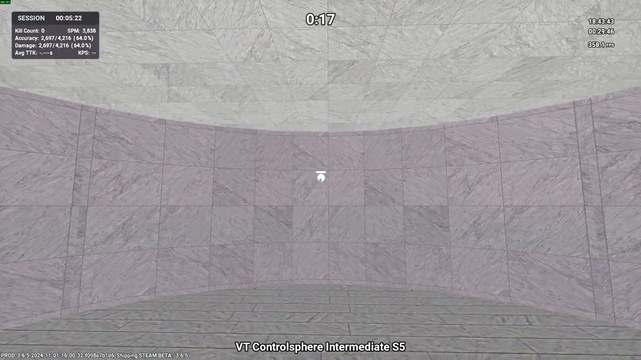 VT Kovaak's Benchmark Intermediate - Controlsphere Master