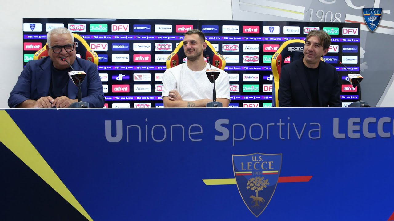 U.S. Lecce: Conferenza stampa di presentazione di Wladimiro Falcone