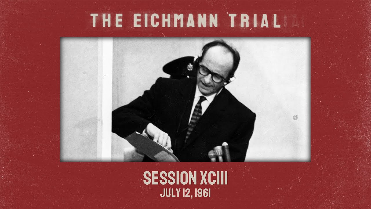 The Eichmann Trial: Session 93 (subtitled)