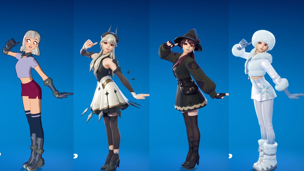 Sweet Step emote with Lexa, Princess Lexa, Lexa Hexbringer, and Alpine Lexa