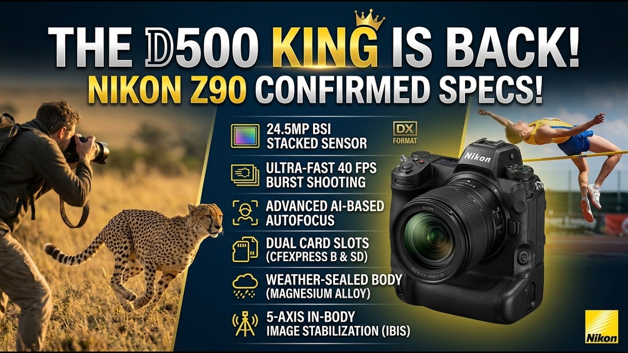 The D500 King Is BACK! Nikon Z90 Confirmed Specs!