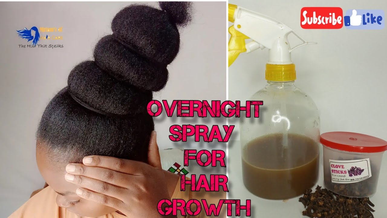 THIS HAIRSPRAY WILL CHANGE YOUR HAIR FOR GOOD (cloves and Chebe spray) ||Zambian YouTuber
