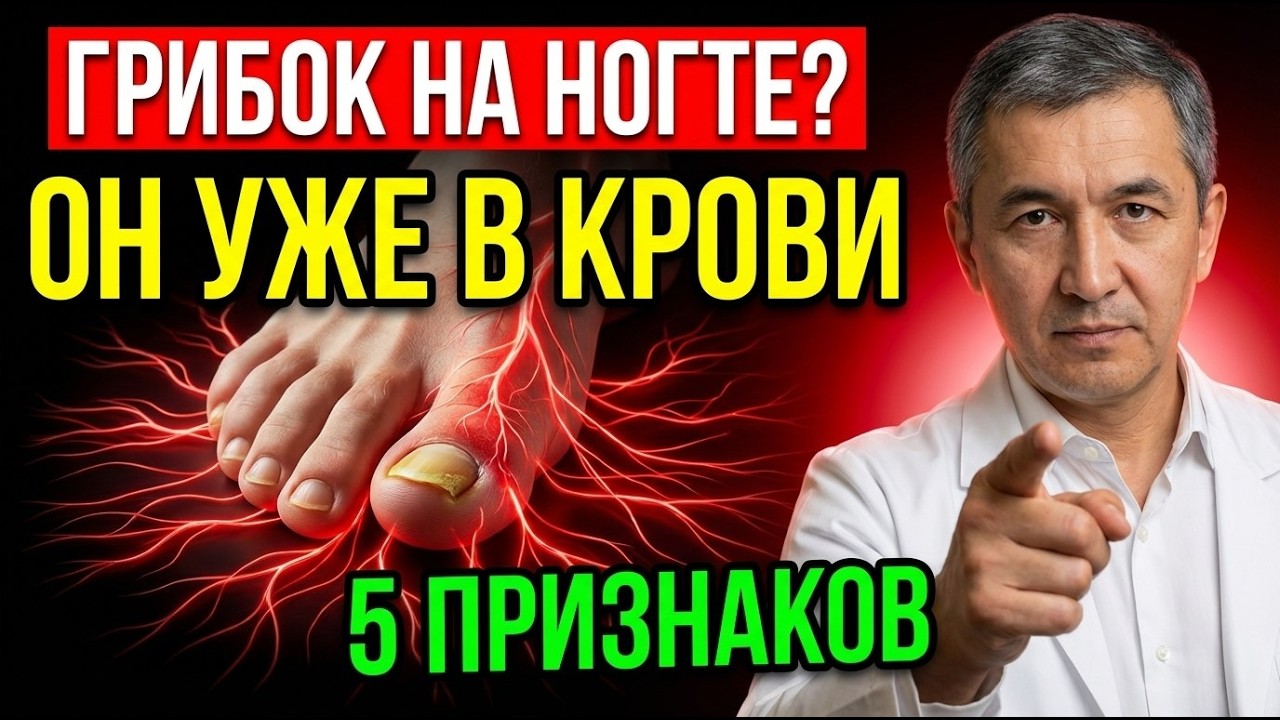 ГРИБОК НА НОГТЕ? Он уже внутри. 5 признаков что кандида разрушает твой организм прямо сейчас
