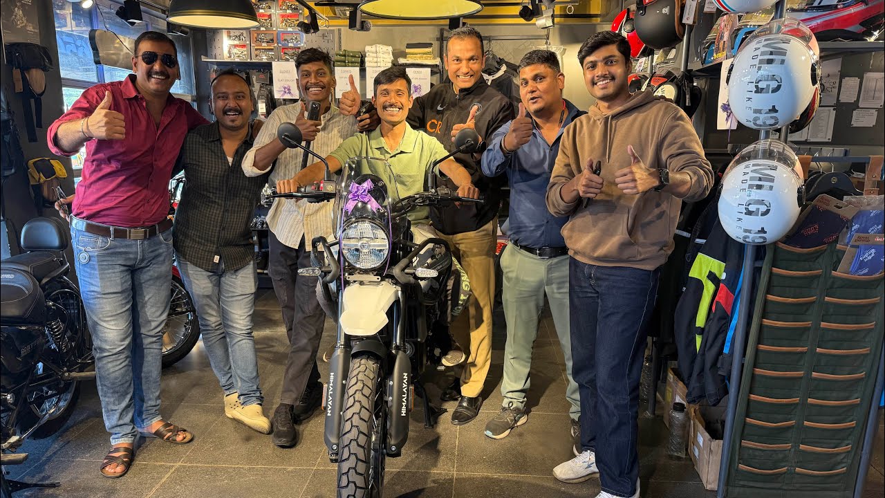 New Himalayan 450 Is Here! Delivery, Reactions & Celebration Ride with Friends”