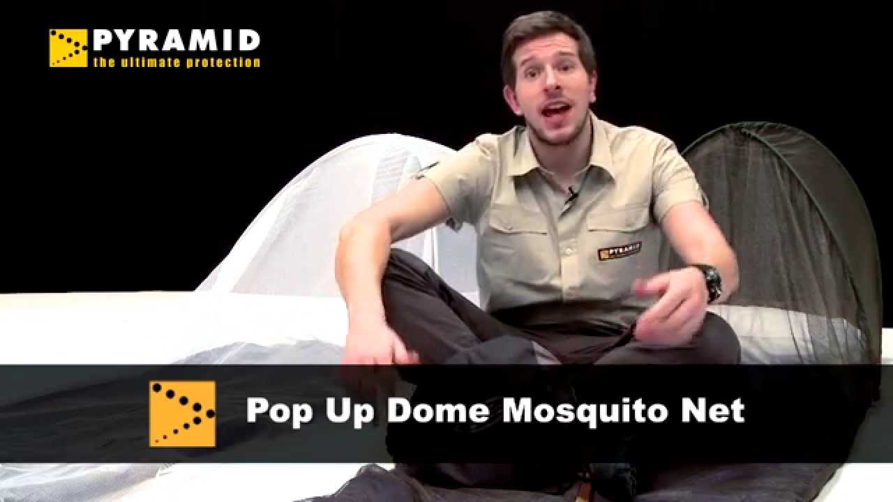 Pop-Up Dome Self-Supporting Mosquito Net