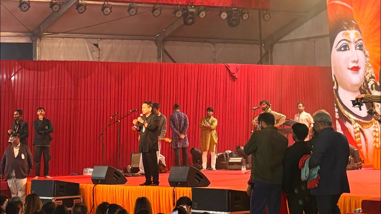 Jai Guru Ji! 🌹| Shivratri Celebration at Bade Mandir | Kailash Kher ❤️🕉️  #BadeMandir @kailashkher 