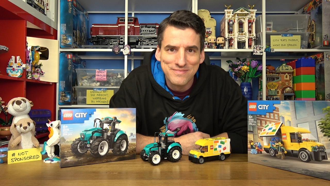 Ein Spielzeug und ein schöner Traktor! LEGO® City 60498 & 60500 Lieferwagen