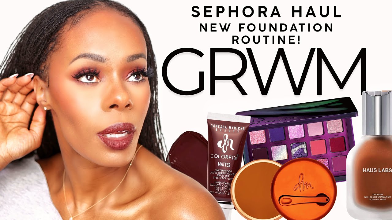 GRWM Sephora Haul | Trying On All New Makeup | Kayali Silk Santal