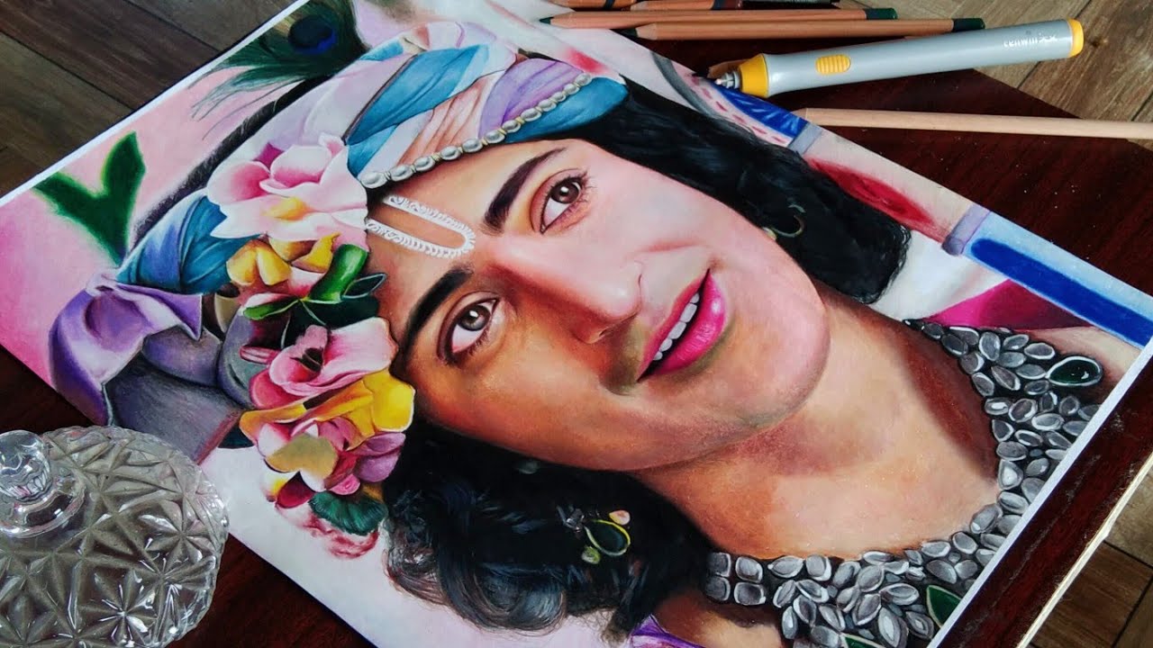 Drawing Krishna | Sumedh Mudgalkar | Om Arts Studio