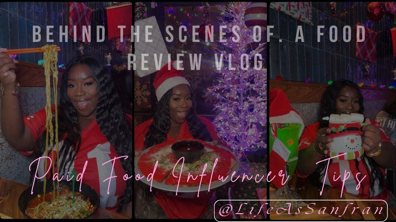￼Behind The Scenes of a food review + Tips to get ￼paid from foodie content | Holiday Bar