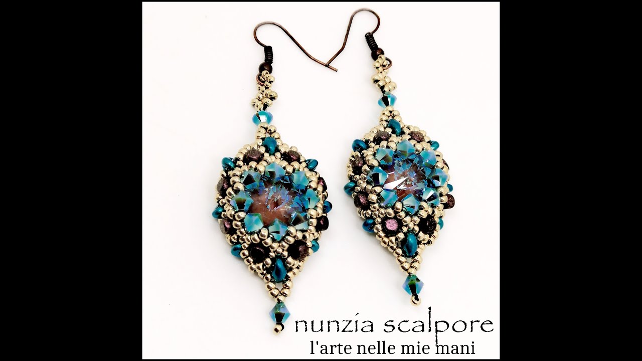 tutorial orecchini ELIZABETH #tutorial#orecchini#swarovski#perline