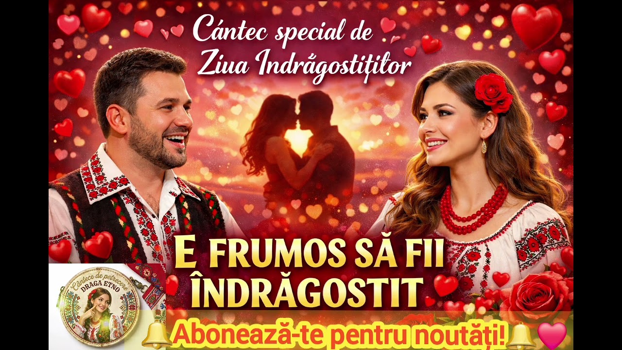 Draga Etno & Valahul Melos E FRUMOS SĂ FII ÎNDRĂGOSTIT Cantec  special pentru Ziua Îndrăgostiților 