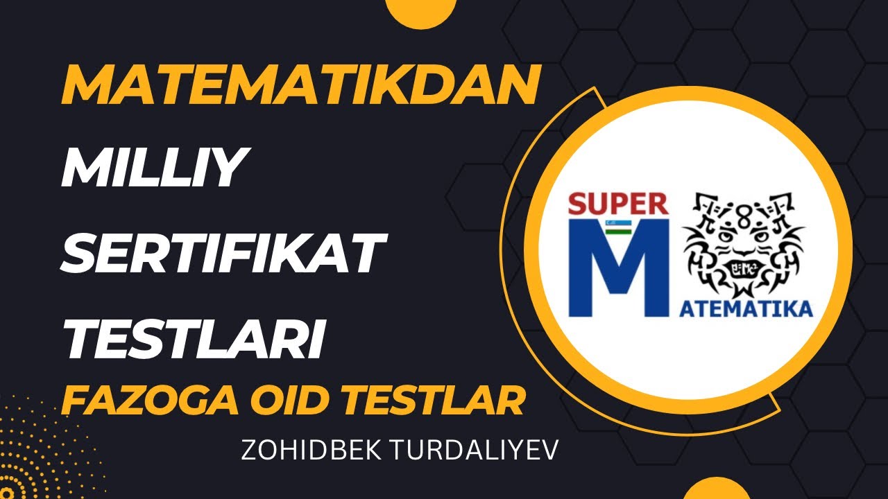 Geometriyadan test 14. MSda tushgan fazoga oid testlar yechimi