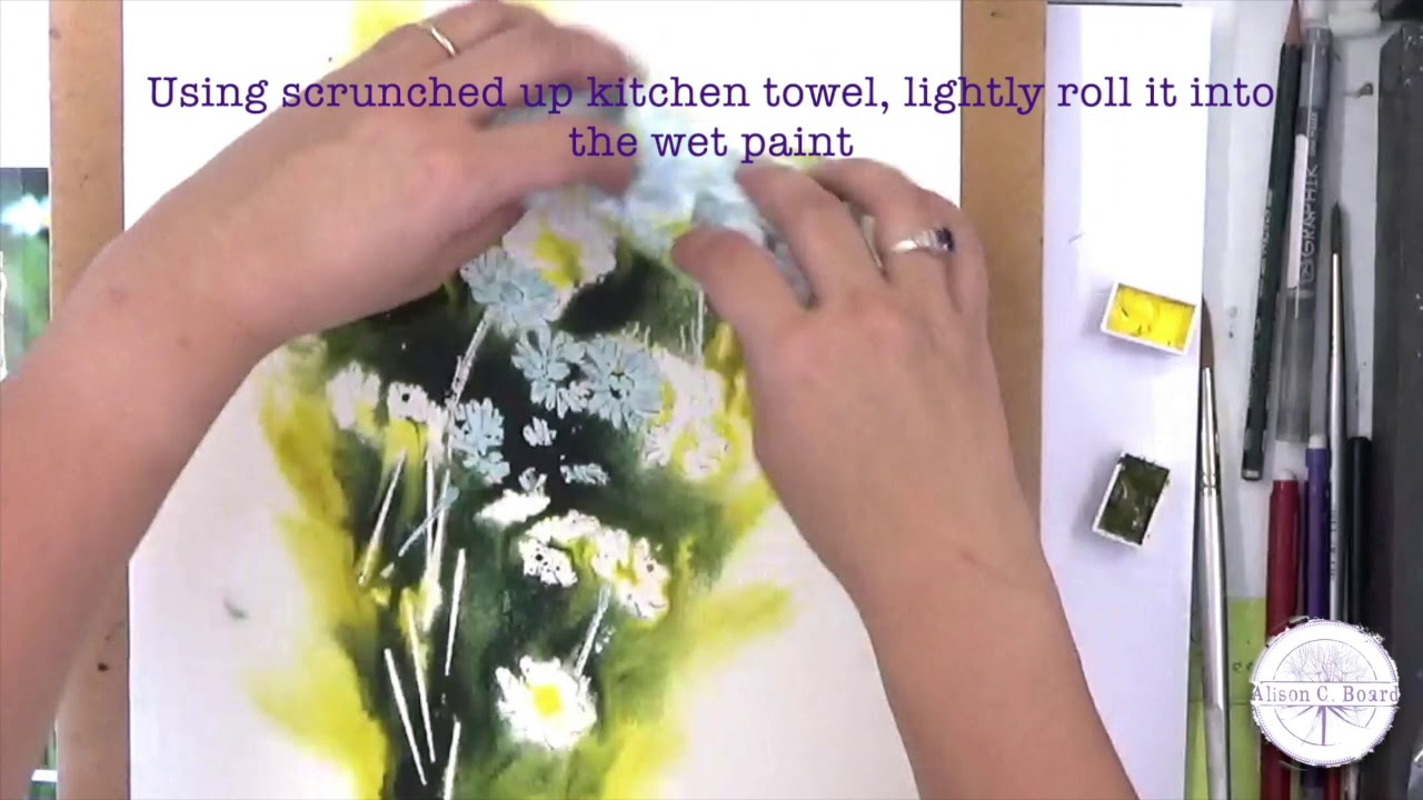 Wet into wet background