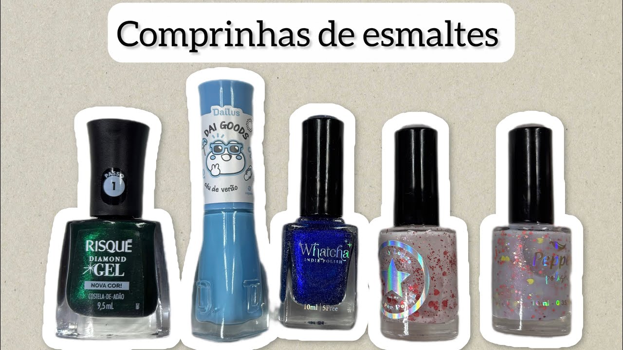 Comprinhas de esmaltes individuais e artesanais 