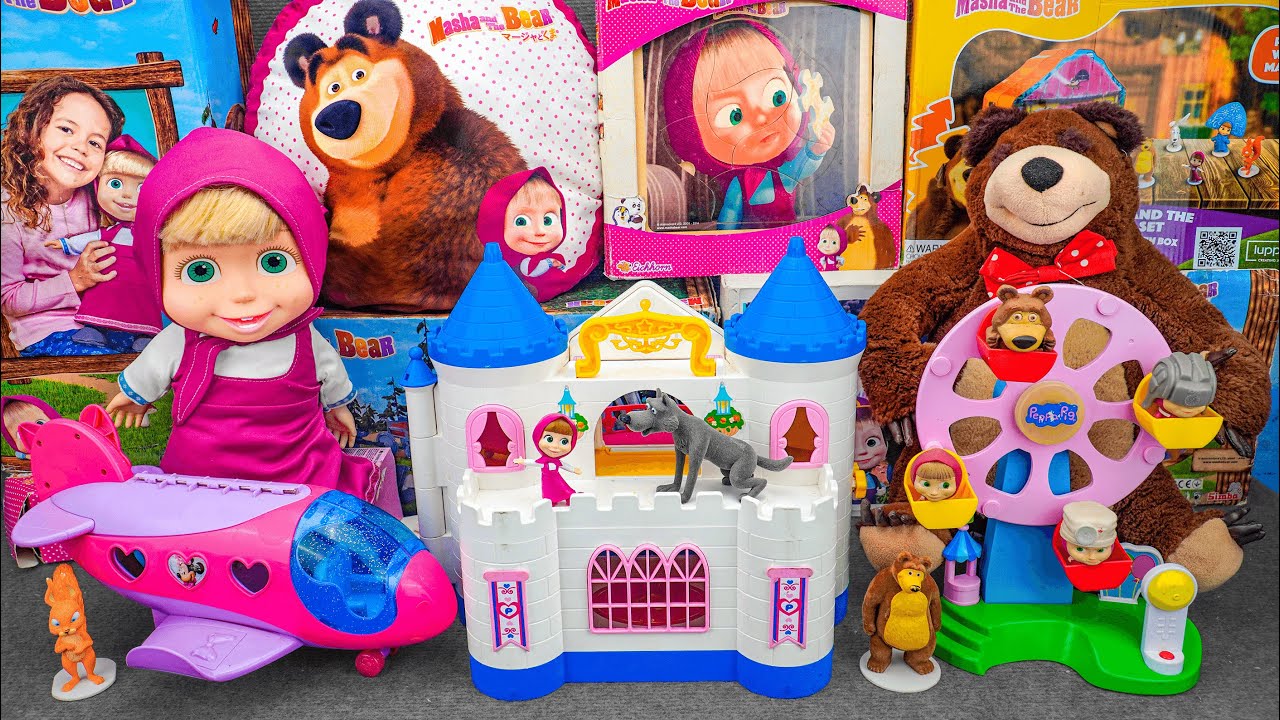 95 Minutes of Satisfying ASMR Unboxing Delightful Masha and The Bear Castle Set Toys Collection 🎀