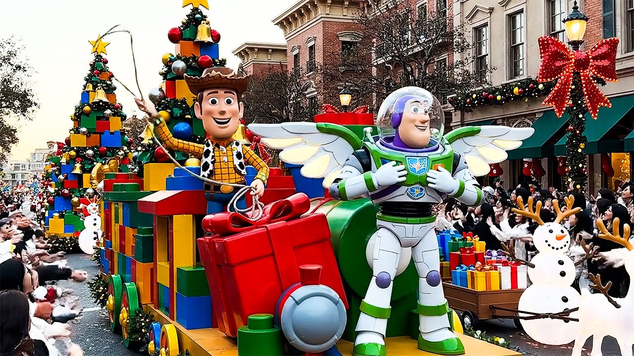 [4K]Disneyland Christmas 2025 | Full Holiday Parade, Magical Decorations | Ultra Festive Walkthrough