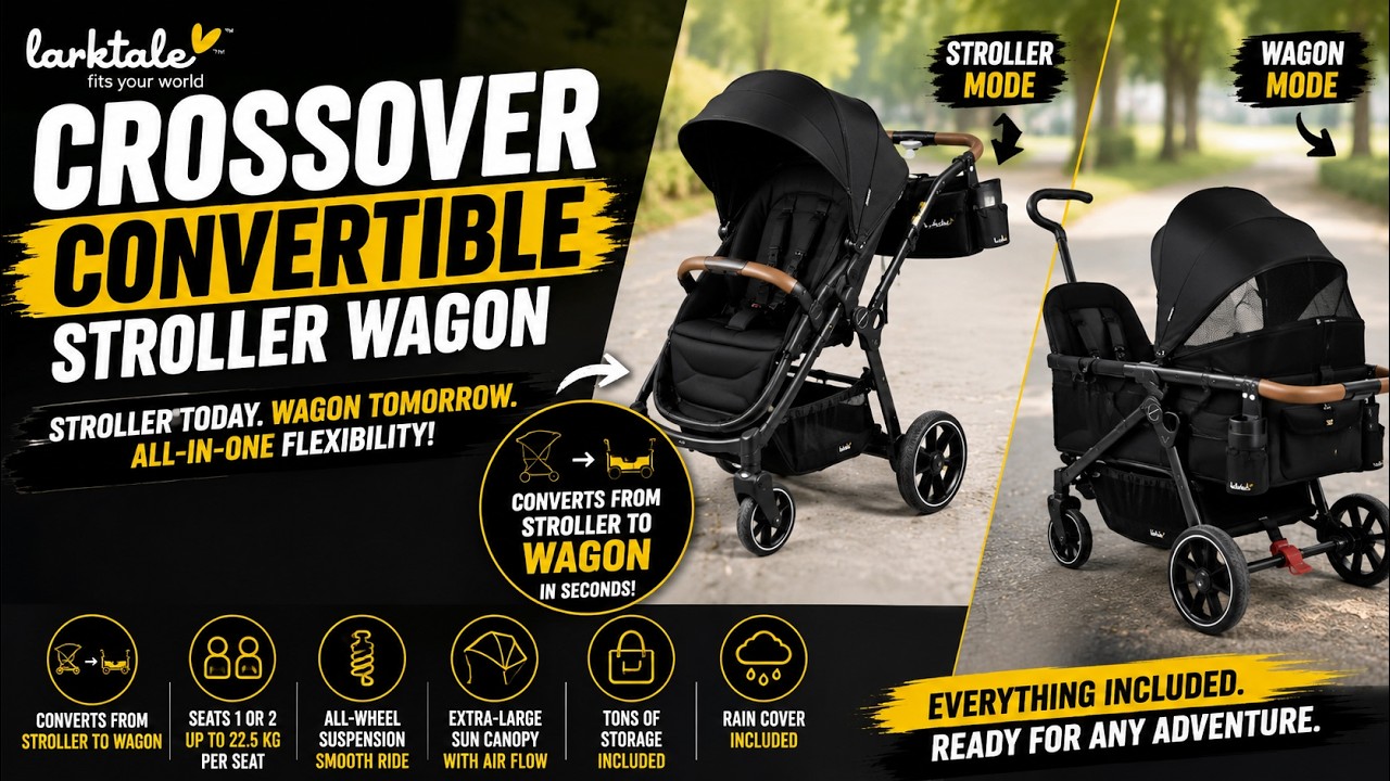 Larktale crossover Convertible Stroller Wagon