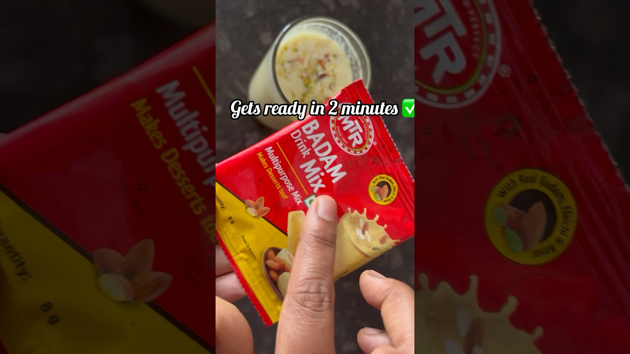 MTR Badam Drink Mix #shorts #shortsfeed #mtr #badammilkshake