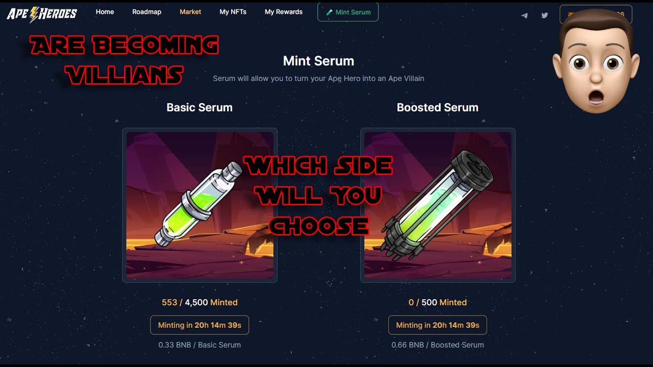 APE Heroes BSC Serum Mint