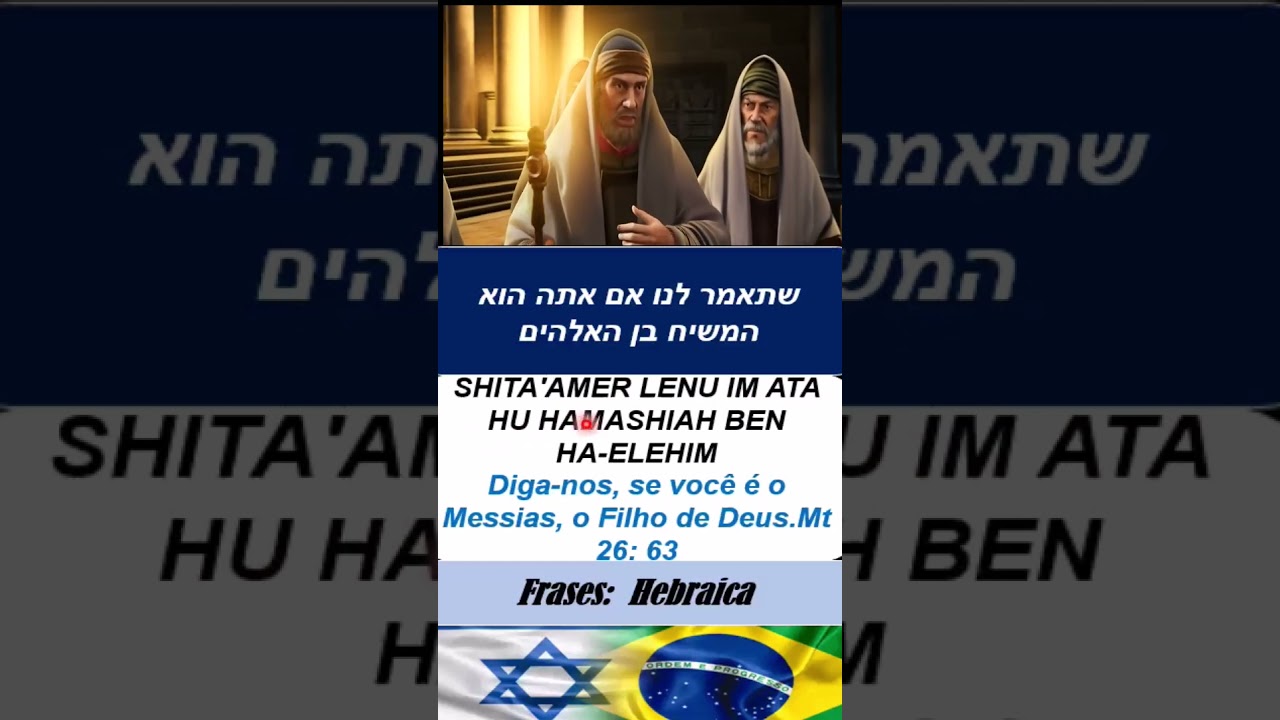 Diga-nos, se você é o Messias, o Filho de Deus.Mt 26: 63