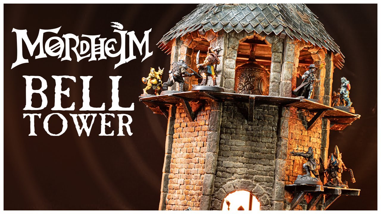 Making a ruined BELL TOWER terrain for MORDHEIM! It works!🔔💀