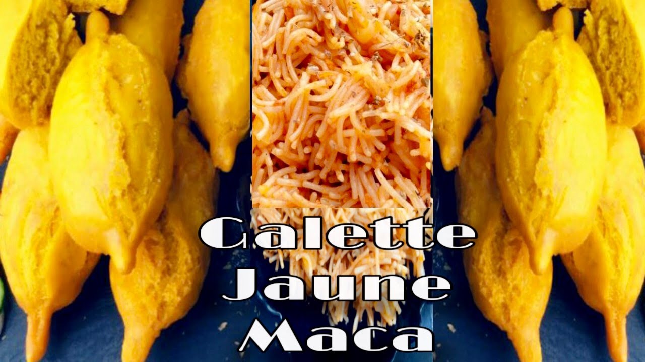 Galette jaune jaune maca(vermicelles) N°2