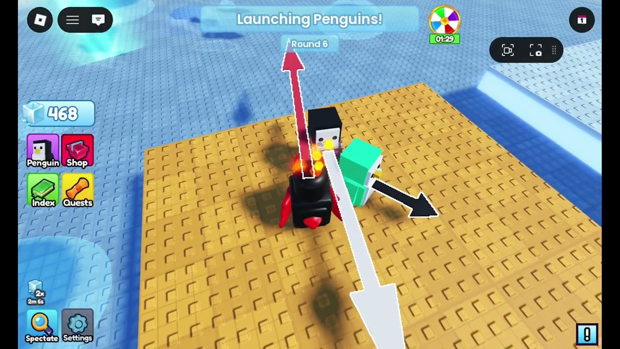 Playing penguin game alone