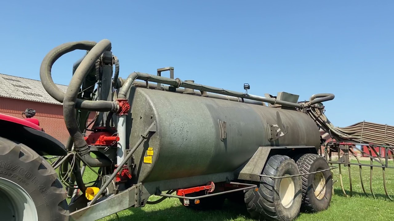 Køb 20 m3 Kimadan gyllevogn med 20 meter slangebom på Klaravik.dk