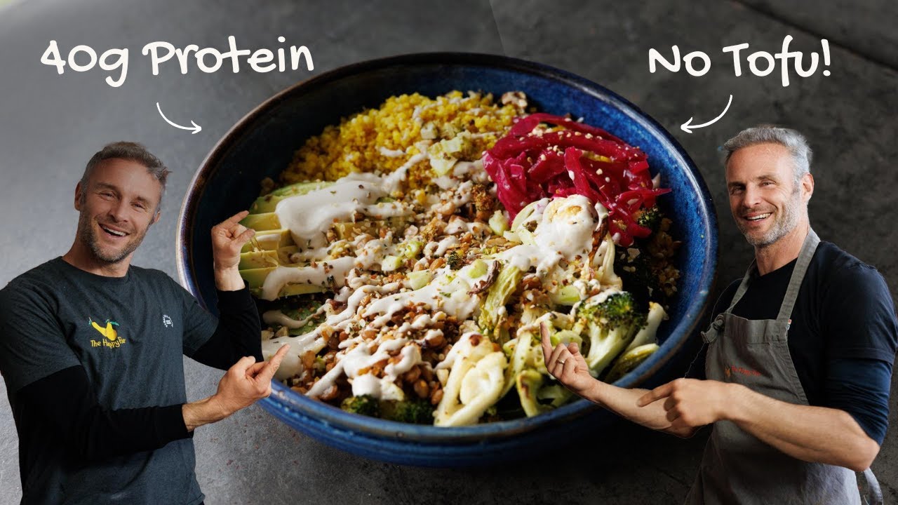 High-Protein Vegan Nourish Bowl - 40g Protein, No Tofu, No Tempeh!