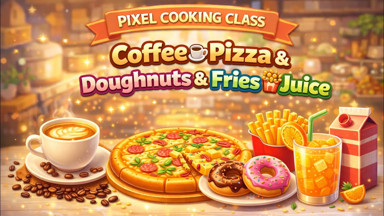 How to make Coffee ☕ | Pizza 🍕 | Doughnuts 🍩 | Fries 🍟 & Juice 🧃 | Mini Cooking Gameplay