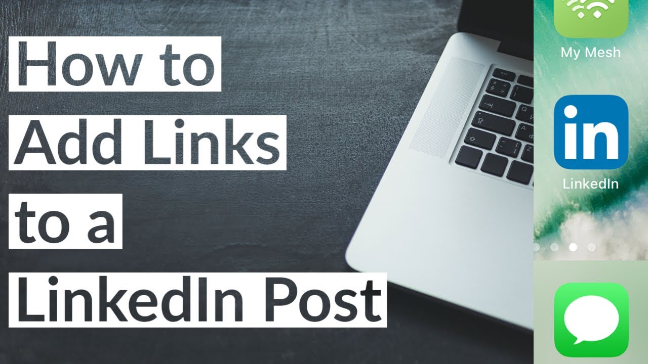 How to Add Links to a LinkedIn Post 2022 - Tutorial Walkthrough Hyperlink Pages in Posts