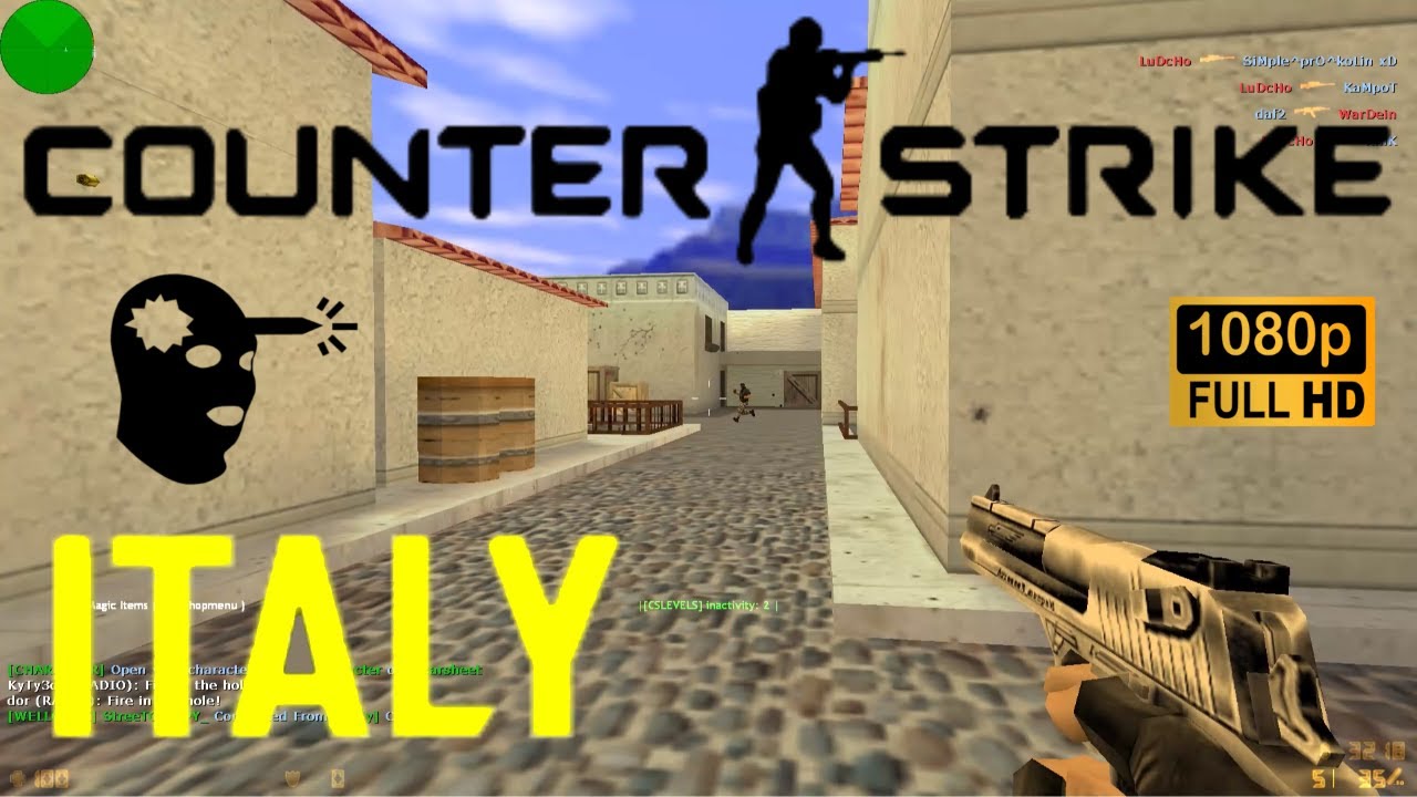 Counter-Strike 1.6 Deathmatch on cs_italy32 | Legendary Map (2026)