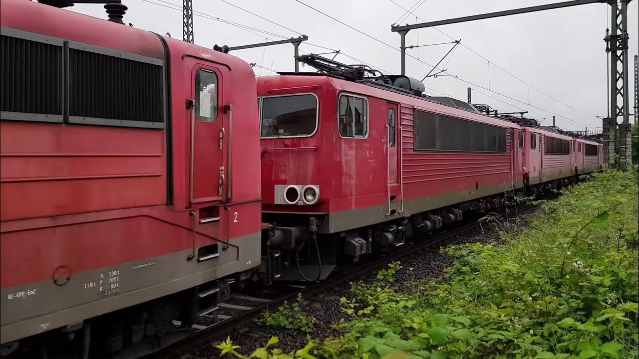 Zugverkehr in Opladen mit Schrottlokzug, den letzten 151ern für DBC, Eurostar und FLX (Teil 2 2024)