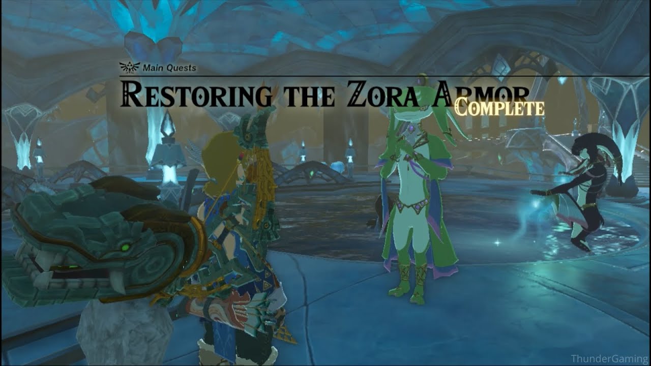 Restoring the Zora Armor Legend of Zelda Tears Of the Kingdom